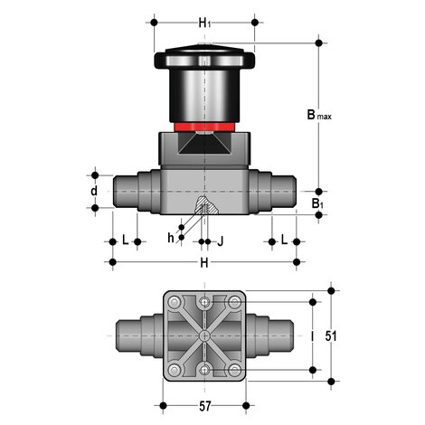 CMDF - Compact diaphragm valve