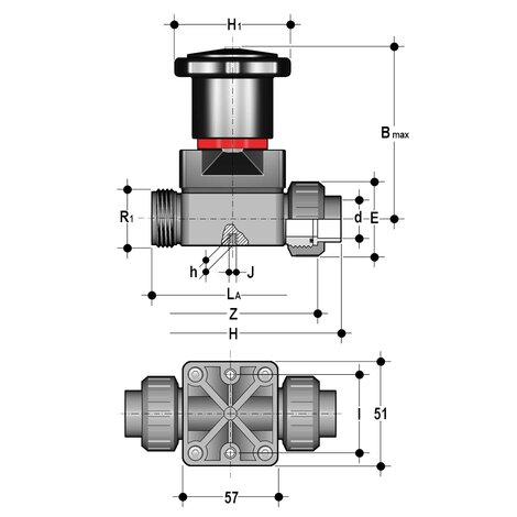 CMUIF - Compact diaphragm valve
