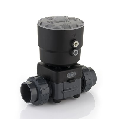 DKBDV/CP NC - Pneumatically actuated 2-way diaphragm valve PN6 for basic applications DN 15:65