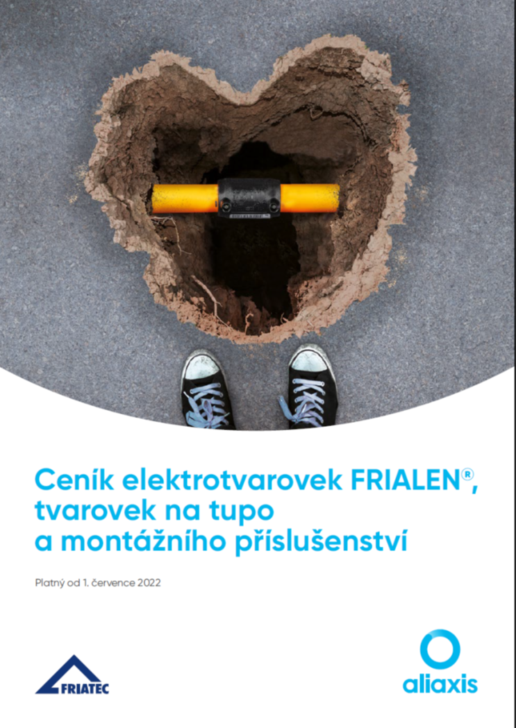 Ceník a katalog elektrotvarovek FRIALEN, tvarovek na tupo a montážního příslušenství 2022