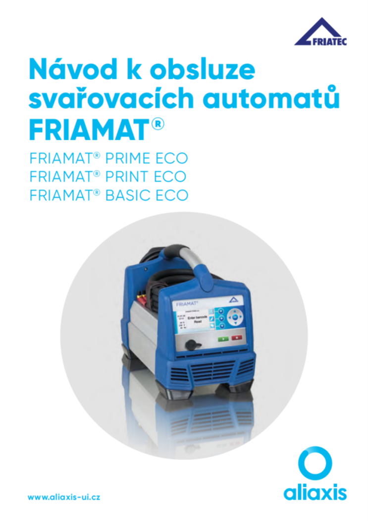 Návod k obsluze FRIAMAT eco varianty