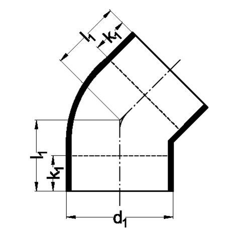 Koleno 45°