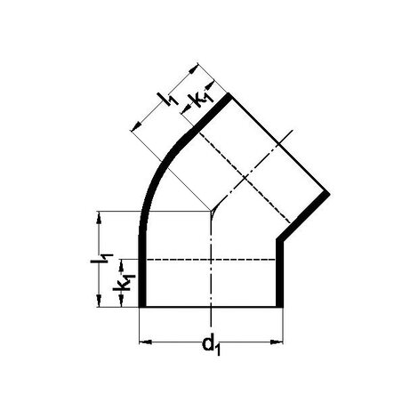 Koleno 45°