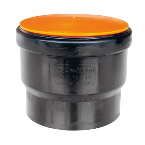 Nástrčné hrdlo s těsněním a ochranným víčkem