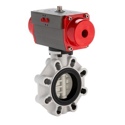 FKOM/CP DA DN 40-65 - PNEUMATICALLY ACTUATED BUTTERFLY VALVE