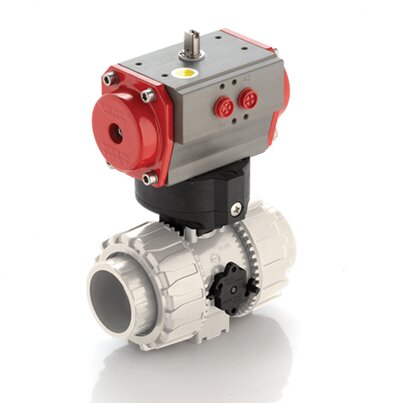 VKDOM/CP DA - PNEUMATICALLY ACTUATED DUAL BLOCK® 2-WAY BALL VALVE