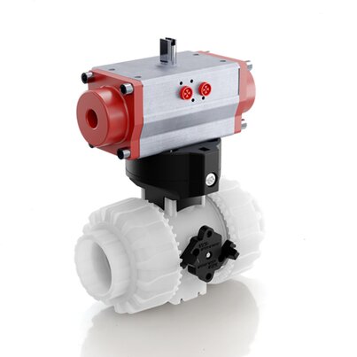 VKDOF/CP NO - PNEUMATICALLY ACTUATED DUAL BLOCK® 2-WAY BALL VALVE