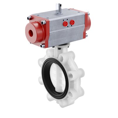 FKOF/CP DA DN 40-65 - PNEUMATICALLY ACTUATED BUTTERFLY VALVE