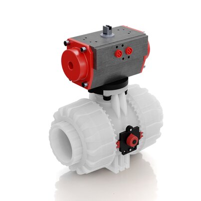 VKDOF/CP NO - PNEUMATICALLY ACTUATED DUAL BLOCK® 2-WAY BALL VALVE
