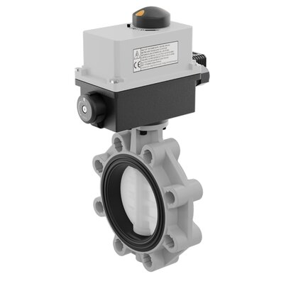FKOF/CE 90-240V AC LUG ISO-DIN DN 125-200 - ELECTRICALLY ACTUATED BUTTERFLY VALVE