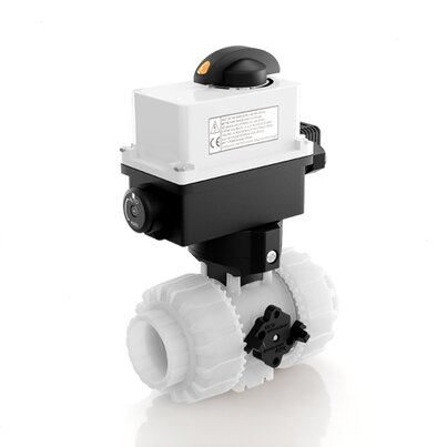 VKDOF/CE 24 V AC/DC - ELECTRICALLY ACTUATED DUAL BLOCK® 2-WAY BALL VALVE