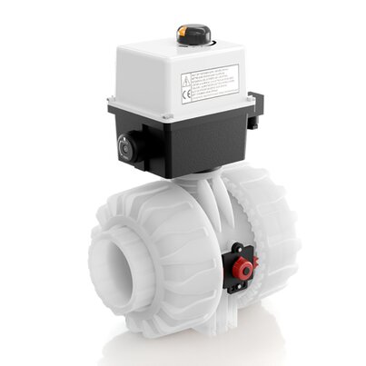 VKDOF/CE 24 V AC/DC - ELECTRICALLY ACTUATED DUAL BLOCK® 2-WAY BALL VALVE