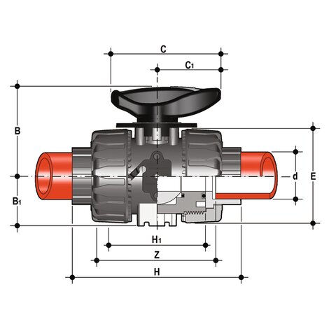VKRIF - DUAL BLOCK® regulating ball valve