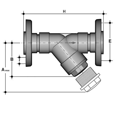 RVOAV-RVOAT D 75 ÷ 110 - Sediment strainer