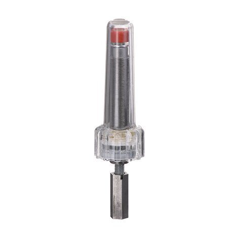 Stroke limiter with position indicator and manual override Stroke limiter with position indicator and manual override