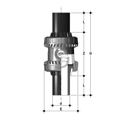 SSEBEV - Easyfit True Union ball and spring check valve