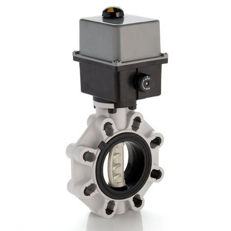 FKOM/CE 24V AC/DC LUG ISO-DIN DN 125-200 - ELECTRICALLY ACTUATED BUTTERFLY VALVE