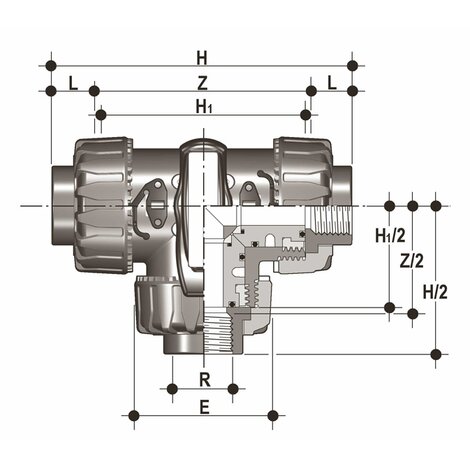 TKDFM - DUAL BLOCK® 3-way ball valve
