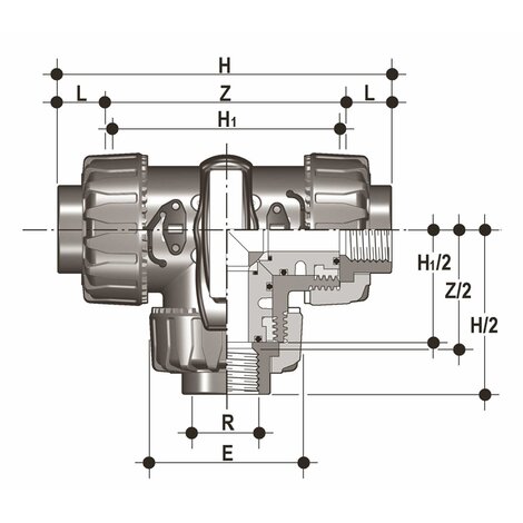 LKDFM - DUAL BLOCK® 3-way ball valve