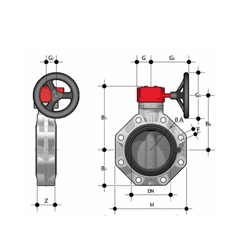 FKOC/RM LUG ANSI - BUTTERFLY VALVE