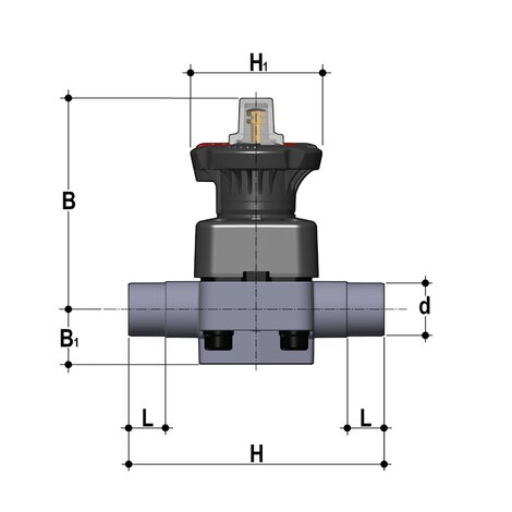 DKLDF - DIALOCK® 2-way diaphragm valve