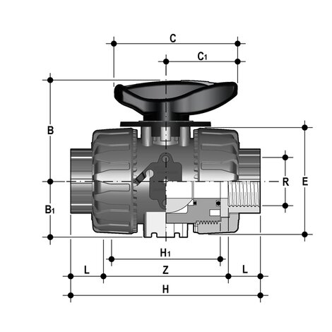 VKRGV - DUAL BLOCK® regulating ball valve
