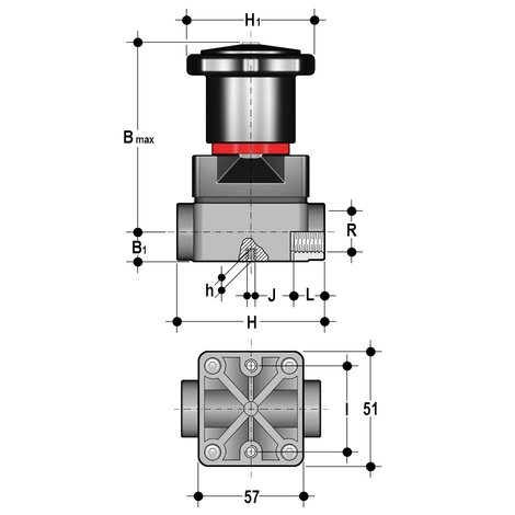 CMFM - Compact diaphragm valve