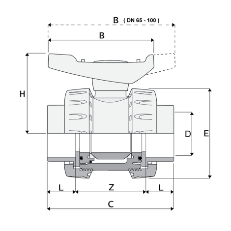 LKDAV - DUAL BLOCK® 3-way ball valve LKDAV - DUAL BLOCK® 3-way ball valve