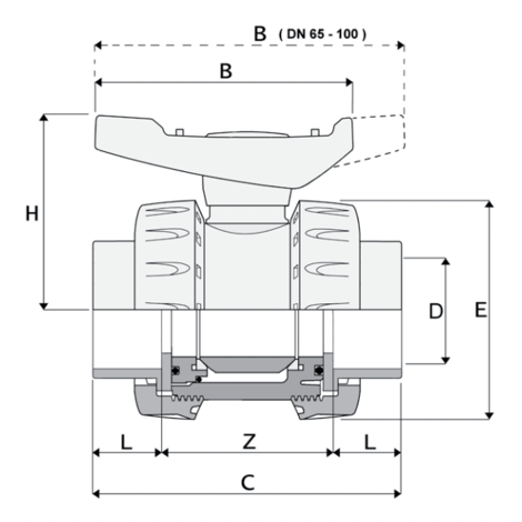 LKDAV - DUAL BLOCK® 3-way ball valve LKDAV - DUAL BLOCK® 3-way ball valve