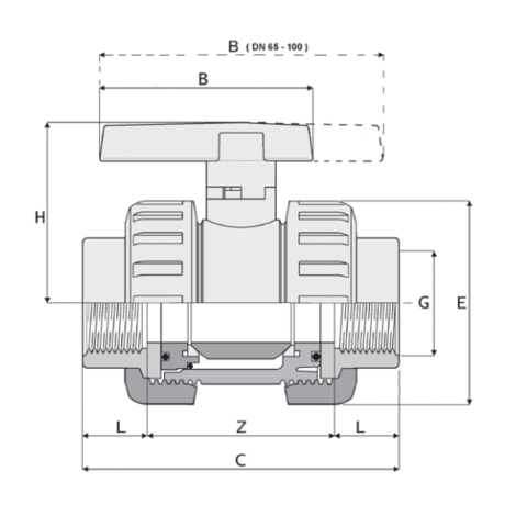 LKDAV - DUAL BLOCK® 3-way ball valve LKDAV - DUAL BLOCK® 3-way ball valve