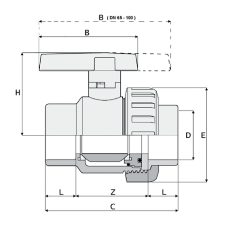 LKDAV - DUAL BLOCK® 3-way ball valve