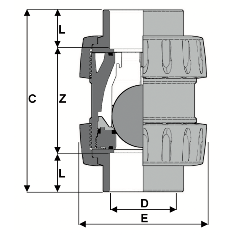 LKDAV - DUAL BLOCK® 3-way ball valve