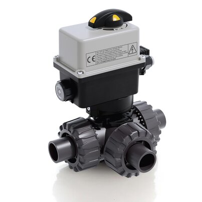 LKDDV/CE 90-240 V AC - ELECTRICALLY ACTUATED DUAL BLOCK® 3-WAY BALL VALVE
