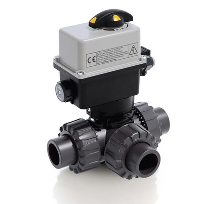 LKDAV/CE 90-240 V AC - ELECTRICALLY ACTUATED DUAL BLOCK® 3-WAY BALL VALVE