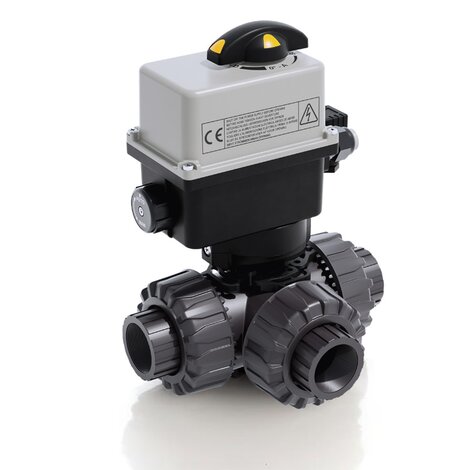 LKDGV/CE 90-240 V AC - ELECTRICALLY ACTUATED DUAL BLOCK® 3-WAY BALL VALVE