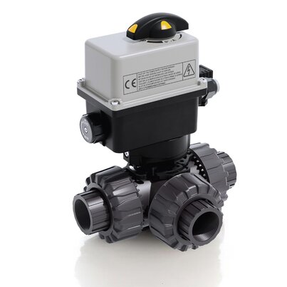 LKDNV/CE 90-240 V AC - ELECTRICALLY ACTUATED DUAL BLOCK® 3-WAY BALL VALVE