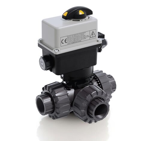LKDNV/CE 90-240 V AC - ELECTRICALLY ACTUATED DUAL BLOCK® 3-WAY BALL VALVE