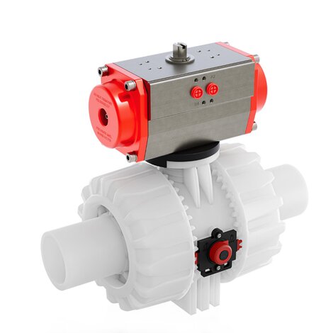 VKDBF/CP DA - PNEUMATICALLY ACTUATED DUAL BLOCK® 2-WAY BALL VALVE