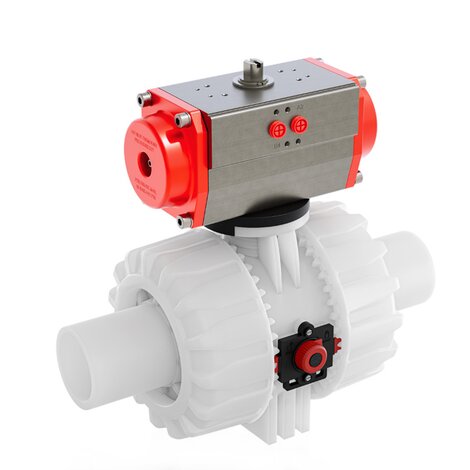 VKDBF/CP NC - PNEUMATICALLY ACTUATED DUAL BLOCK® 2-WAY BALL VALVE