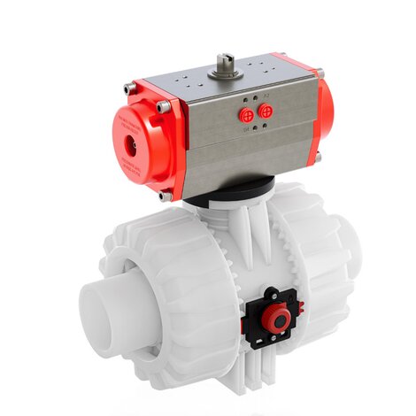 VKDDF/CP DA - PNEUMATICALLY ACTUATED DUAL BLOCK® 2-WAY BALL VALVE