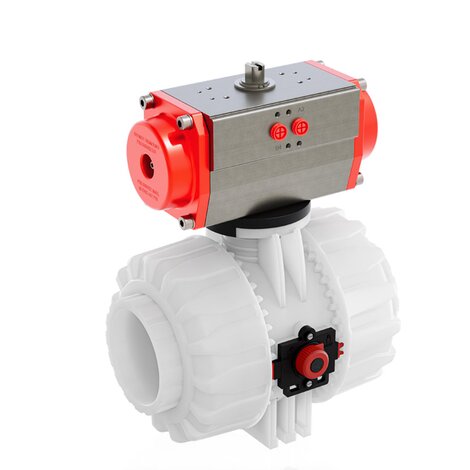 VKDIF/CP NC - PNEUMATICALLY ACTUATED DUAL BLOCK® 2-WAY BALL VALVE