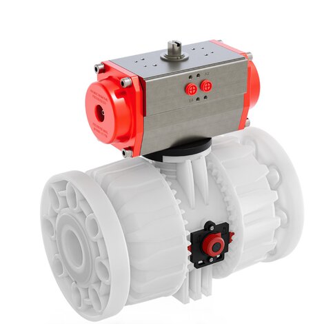 VKDOF/CP DA - PNEUMATICALLY ACTUATED DUAL BLOCK® 2-WAY BALL VALVE