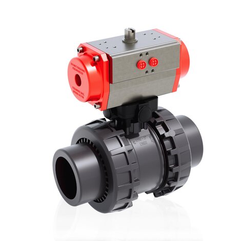 VXEJV/CP NO - PNEUMATICALLY ACTUATED EASYFIT 2-WAY BALL VALVE