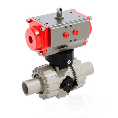 VKDBM/CP NC - PNEUMATICALLY ACTUATED DUAL BLOCK® 2-WAY BALL VALVE