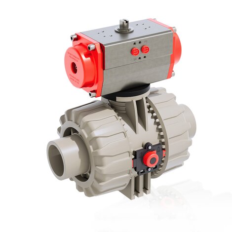 VKDDM/CP DA - PNEUMATICALLY ACTUATED DUAL BLOCK® 2-WAY BALL VALVE