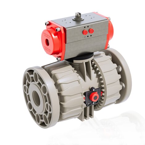 VKDOM/CP NC - PNEUMATICALLY ACTUATED DUAL BLOCK® 2-WAY BALL VALVE