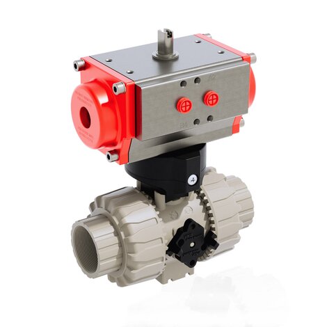 VKDFM/CP NC - PNEUMATICALLY ACTUATED DUAL BLOCK® 2-WAY BALL VALVE