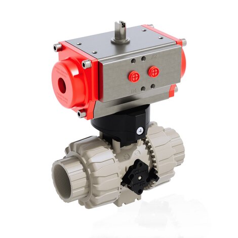 VKDFM/CP NO - PNEUMATICALLY ACTUATED DUAL BLOCK® 2-WAY BALL VALVE