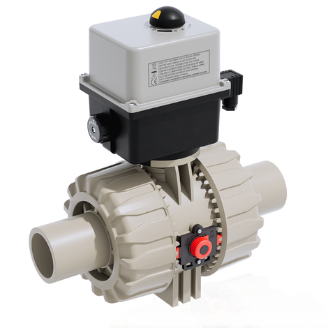 VKDBM/CE 90-240 V AC - ELECTRICALLY ACTUATED DUAL BLOCK® 2-WAY BALL VALVE