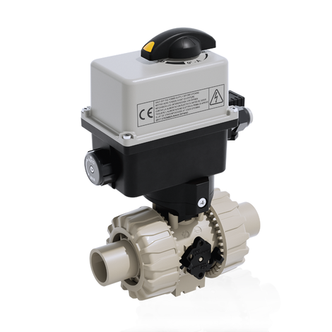 VKRDM/CE 90-240 V AC 4-20 mA - ELECTRICALLY ACTUATED DUAL BLOCK® REGULATING BALL VALVE